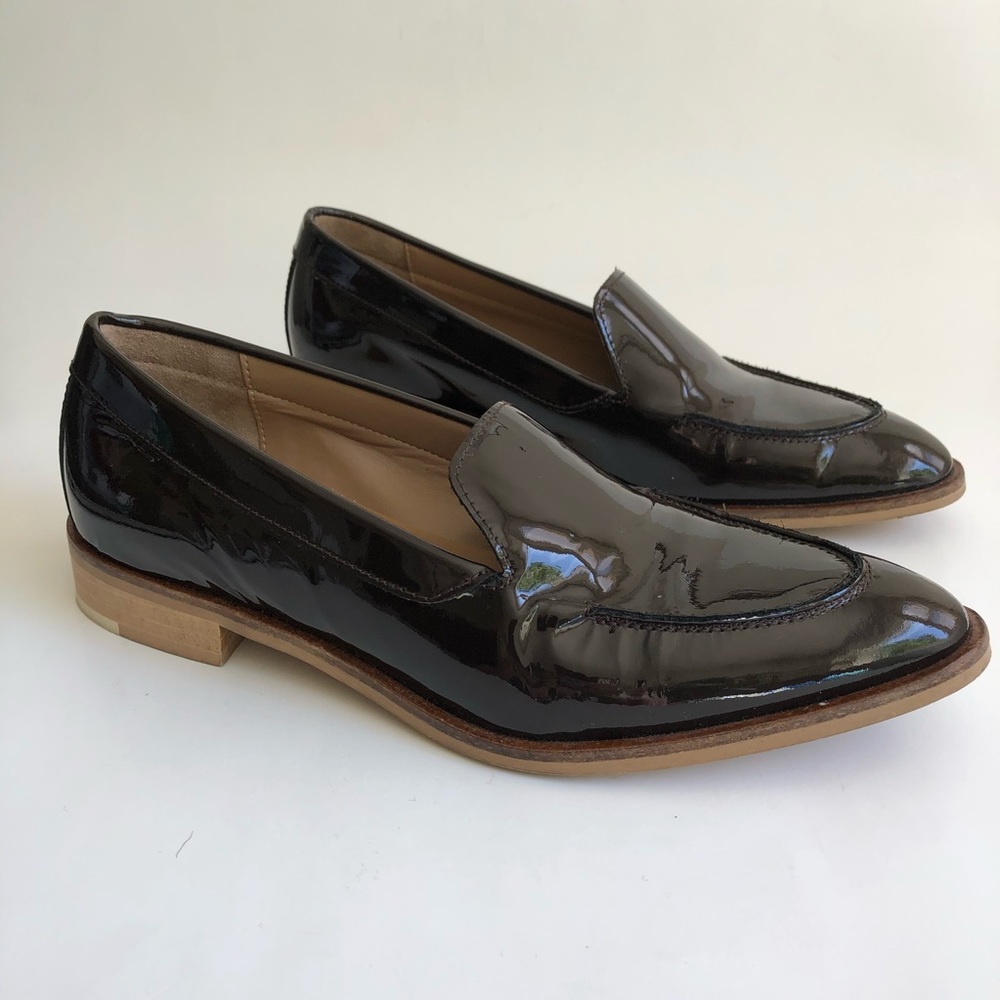 Everlane The Modern Loafer 6 Brown Patent Flats